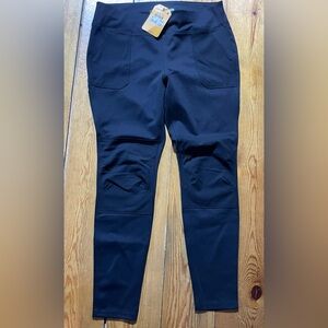 NWT  Carhartt Black Force Fitted Midweight Utility Leggings Size XL 16-18 TALL